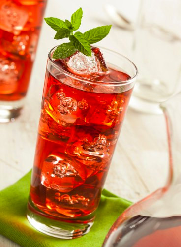 Thé glacé à l'hibiscus